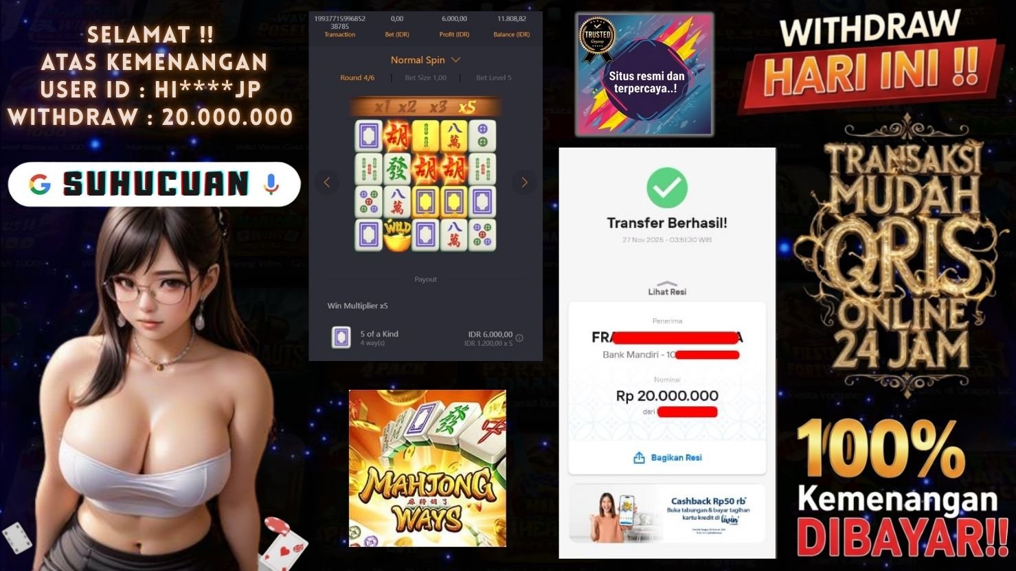 SUHUCUAN JACKPOT SLOT MAHJONG WAYS